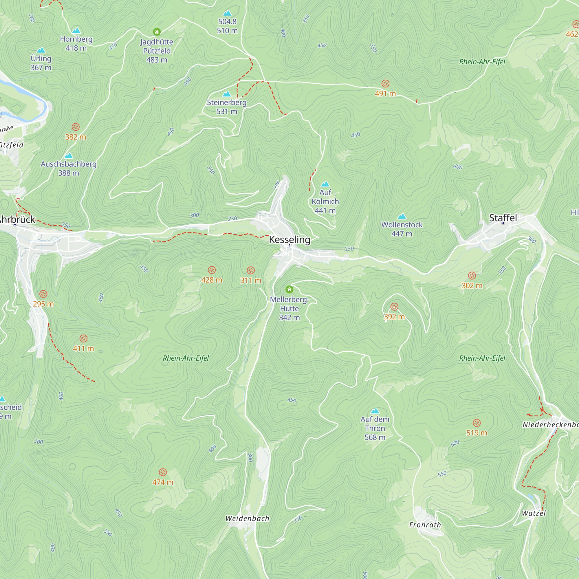Mellerberg-Hütte map