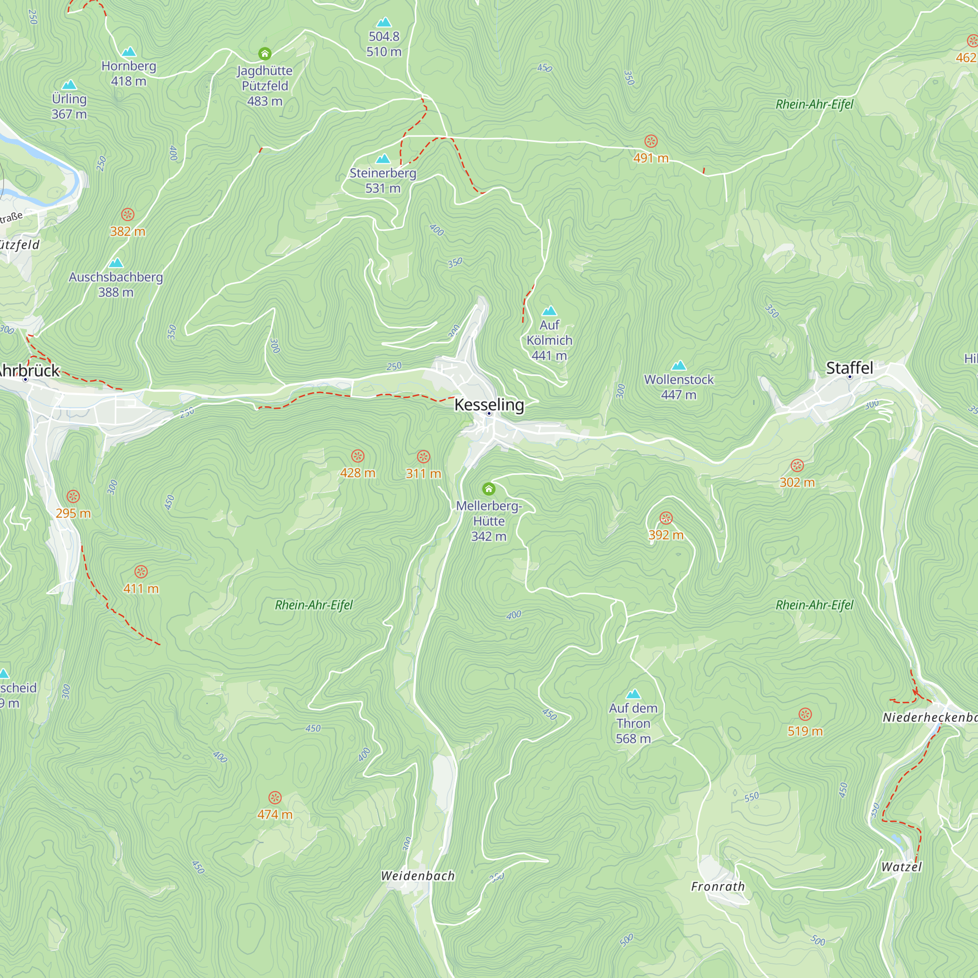 Mellerberg-Hütte map