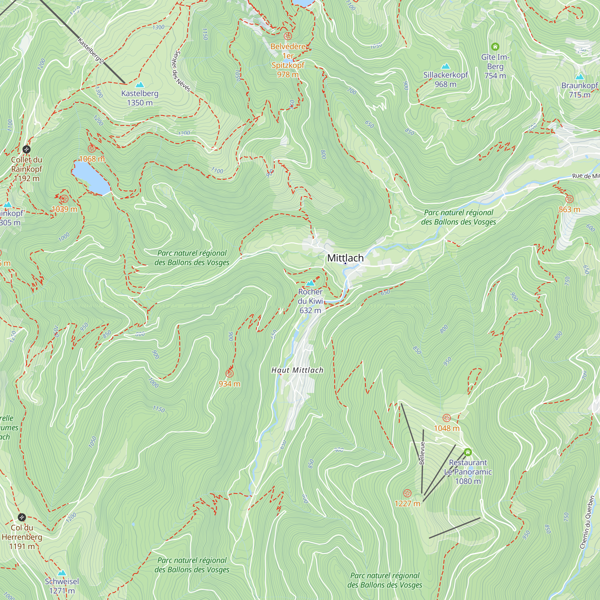 Cabane du Herrenberg map