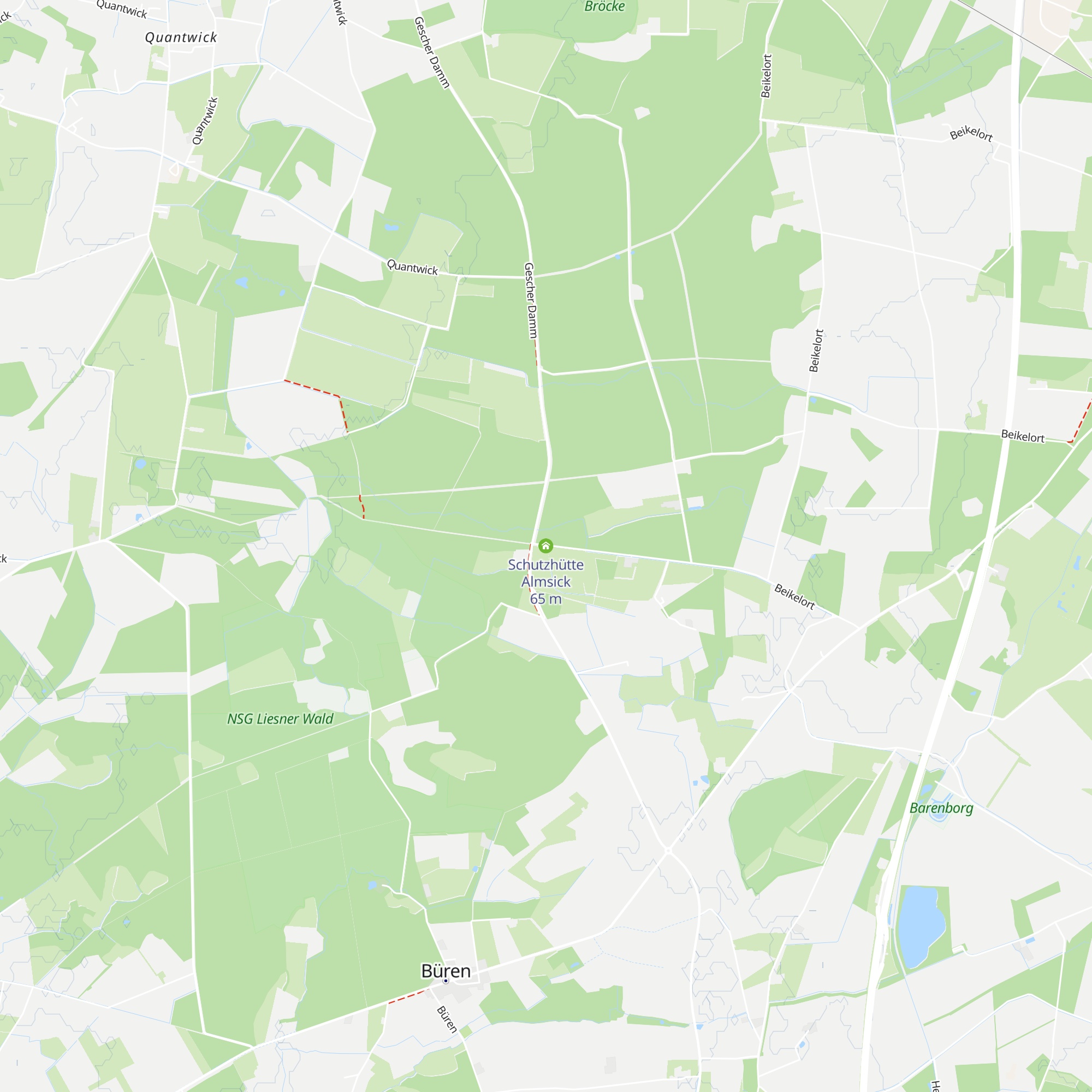 Schutzhütte Almsick map