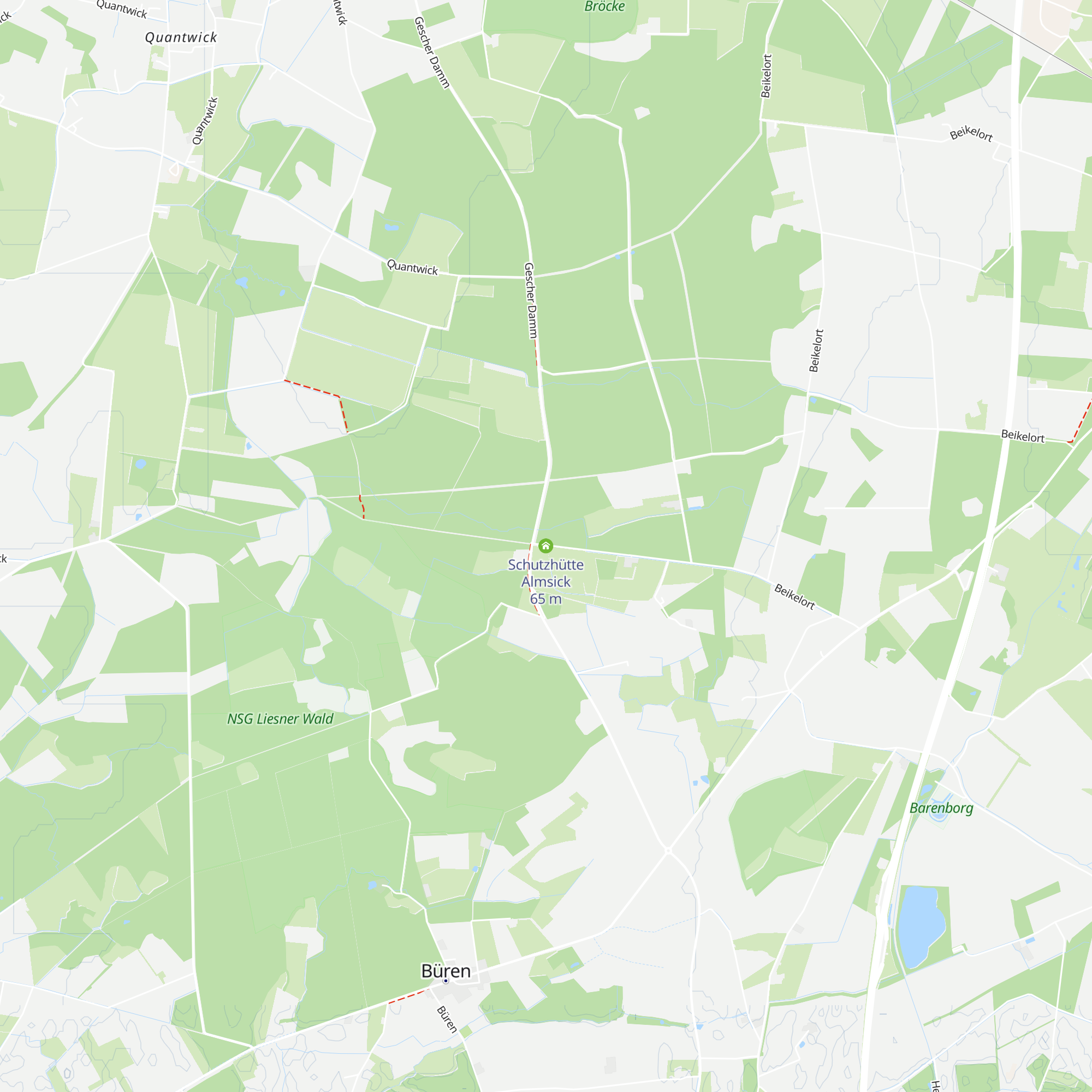 Schutzhütte Almsick map