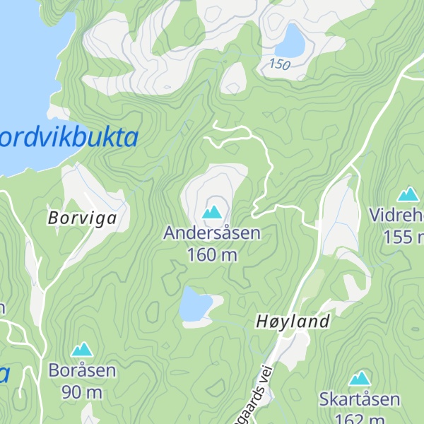 Map of Andersåsen