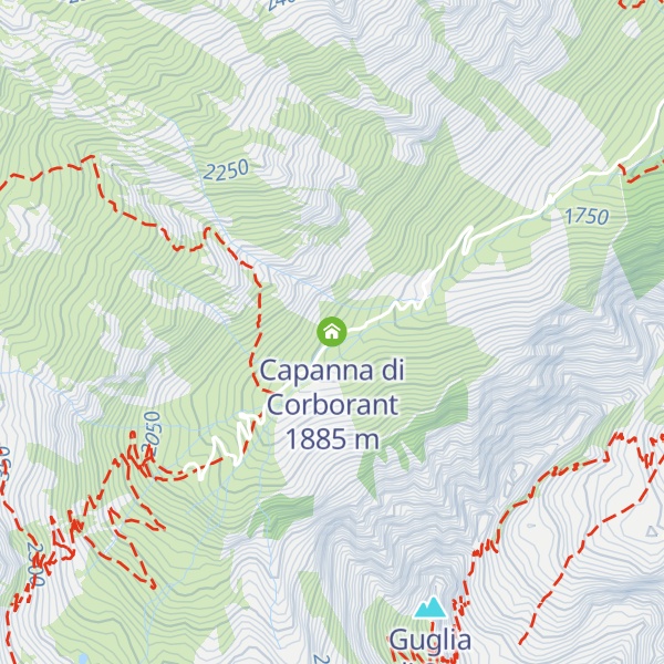 Map of Capanna di Corborant