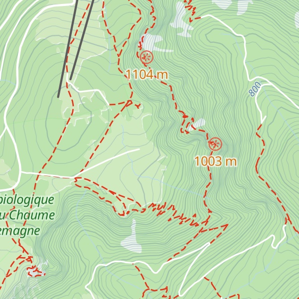 Map of Chalet-refuge Les Trois Fours