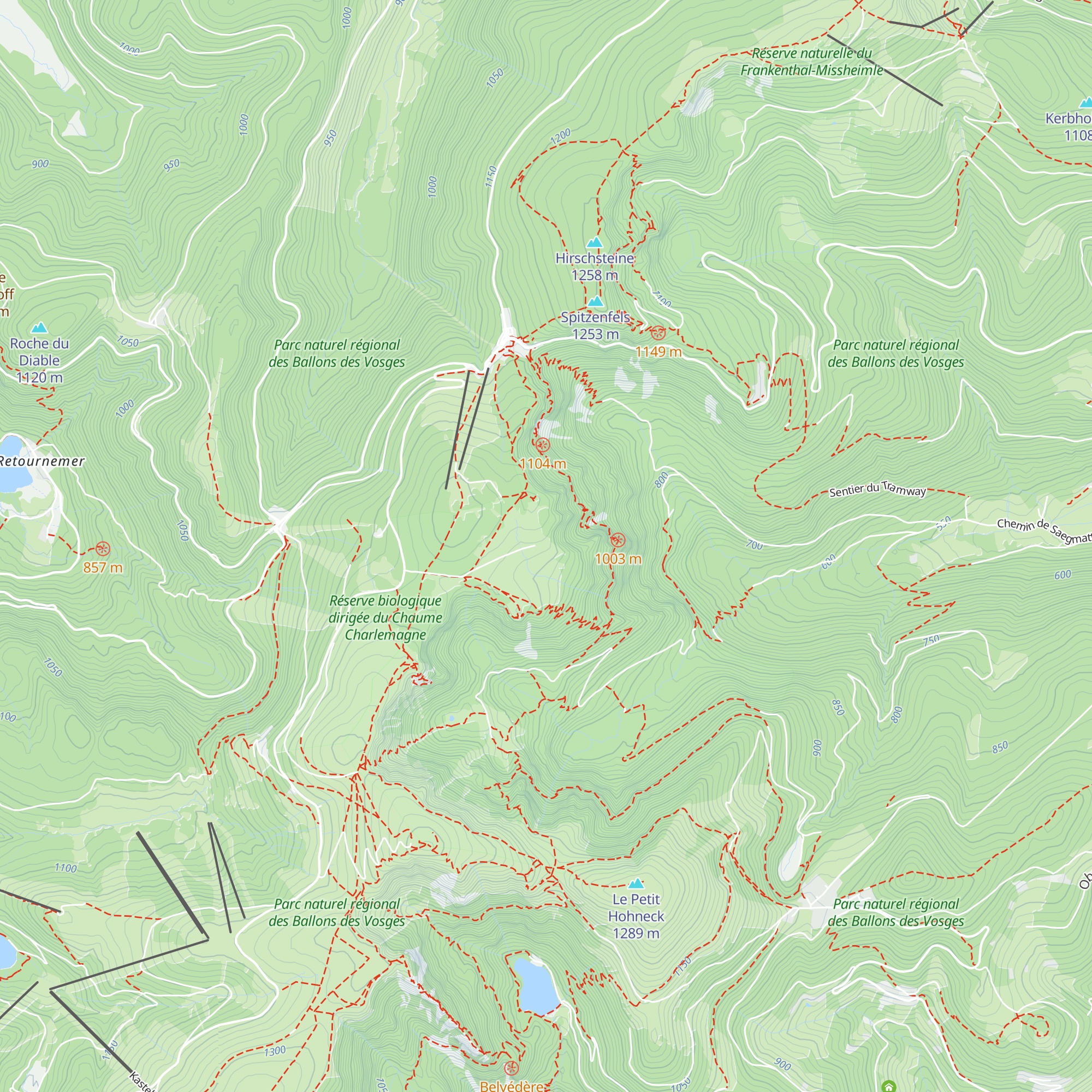 Chalet-refuge Les Trois Fours map