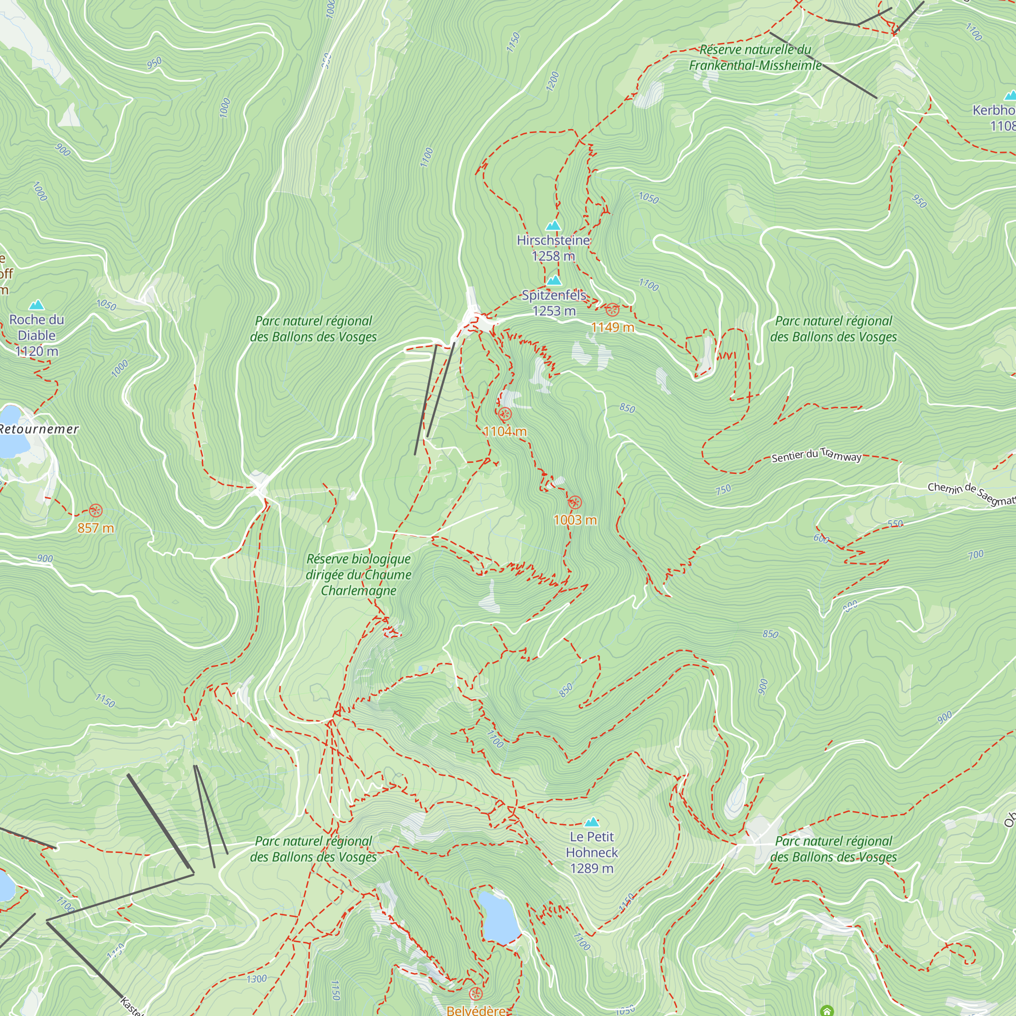 Chalet-refuge Les Trois Fours map