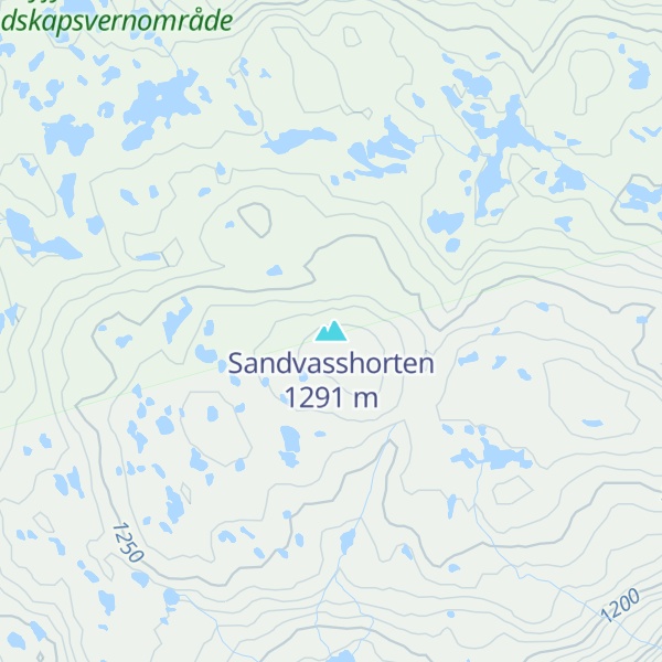 Map of Sandvasshorten
