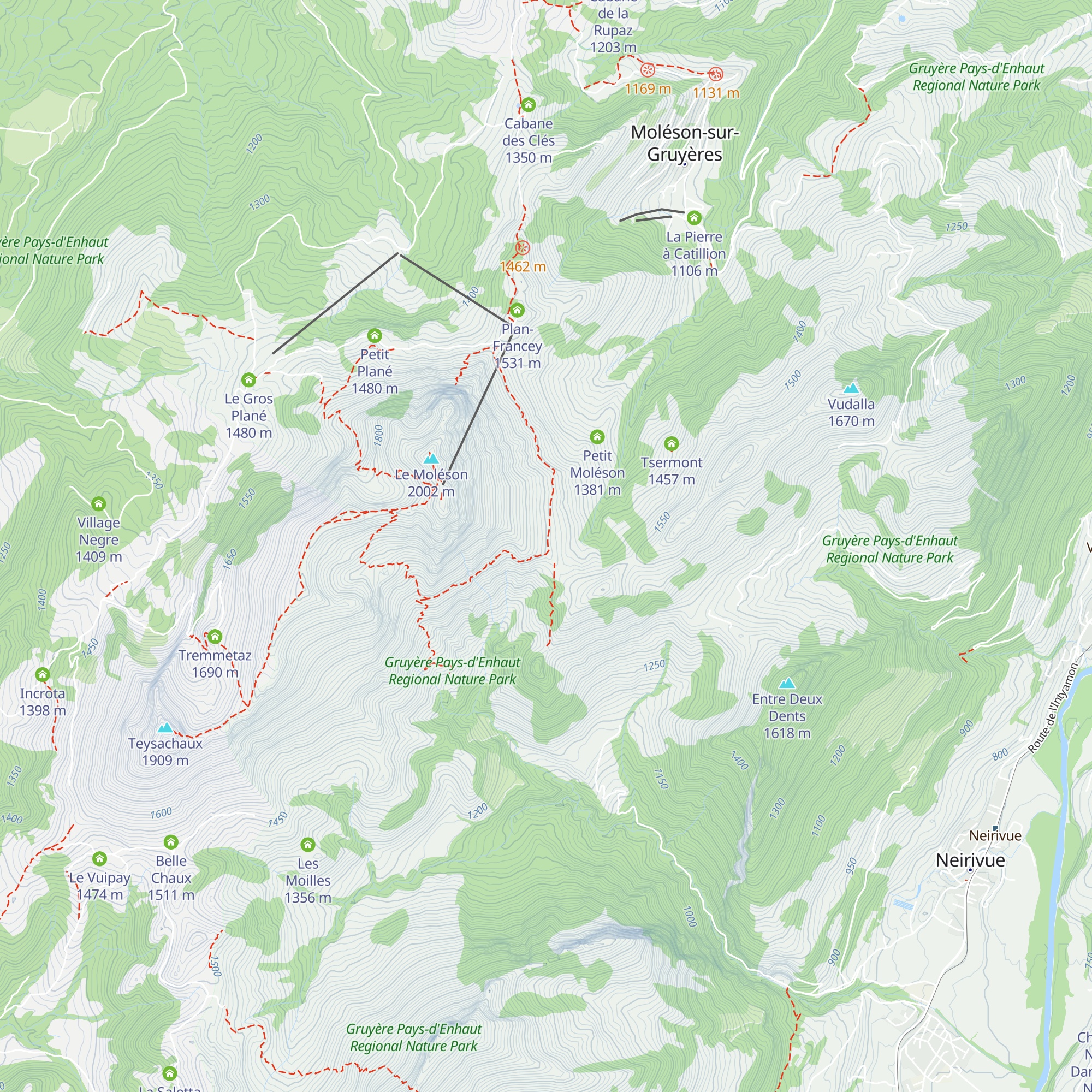 Gros-Moléson map