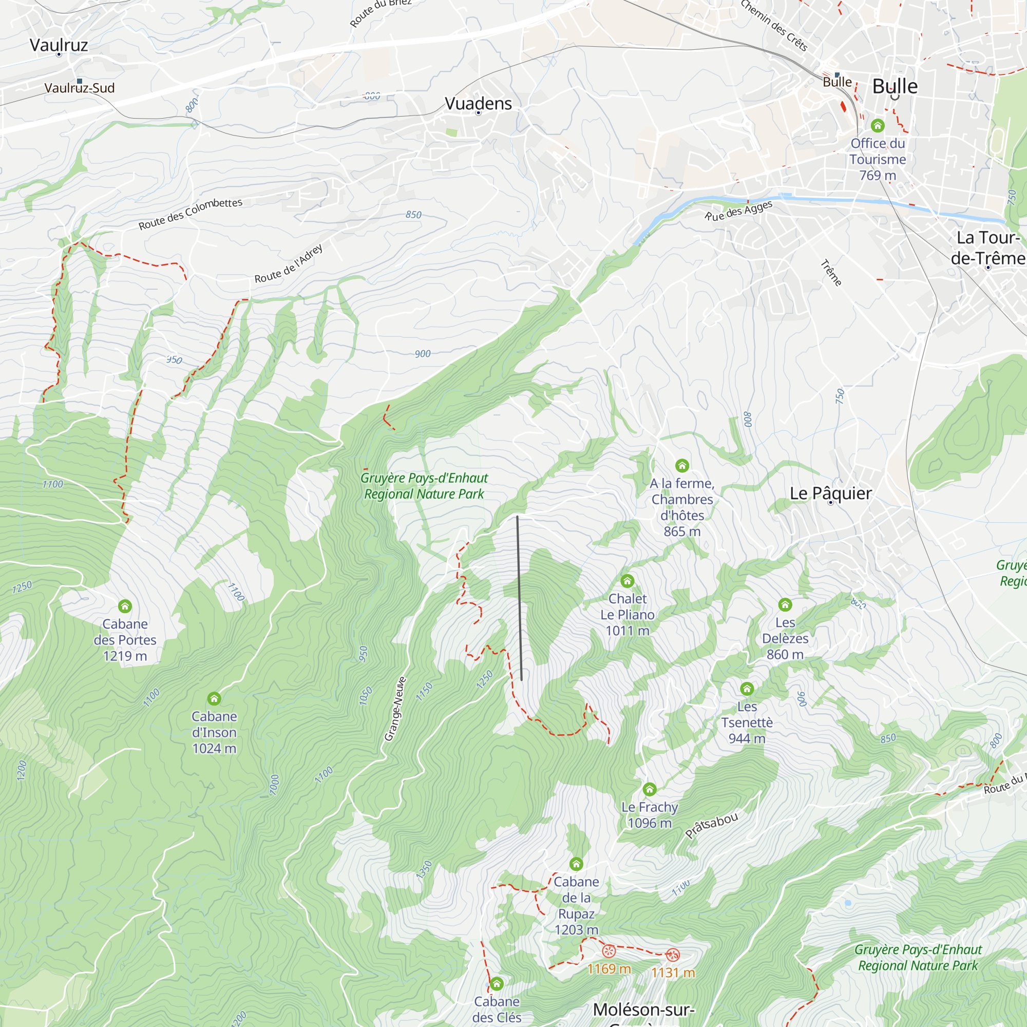 Buvette de La Chia map