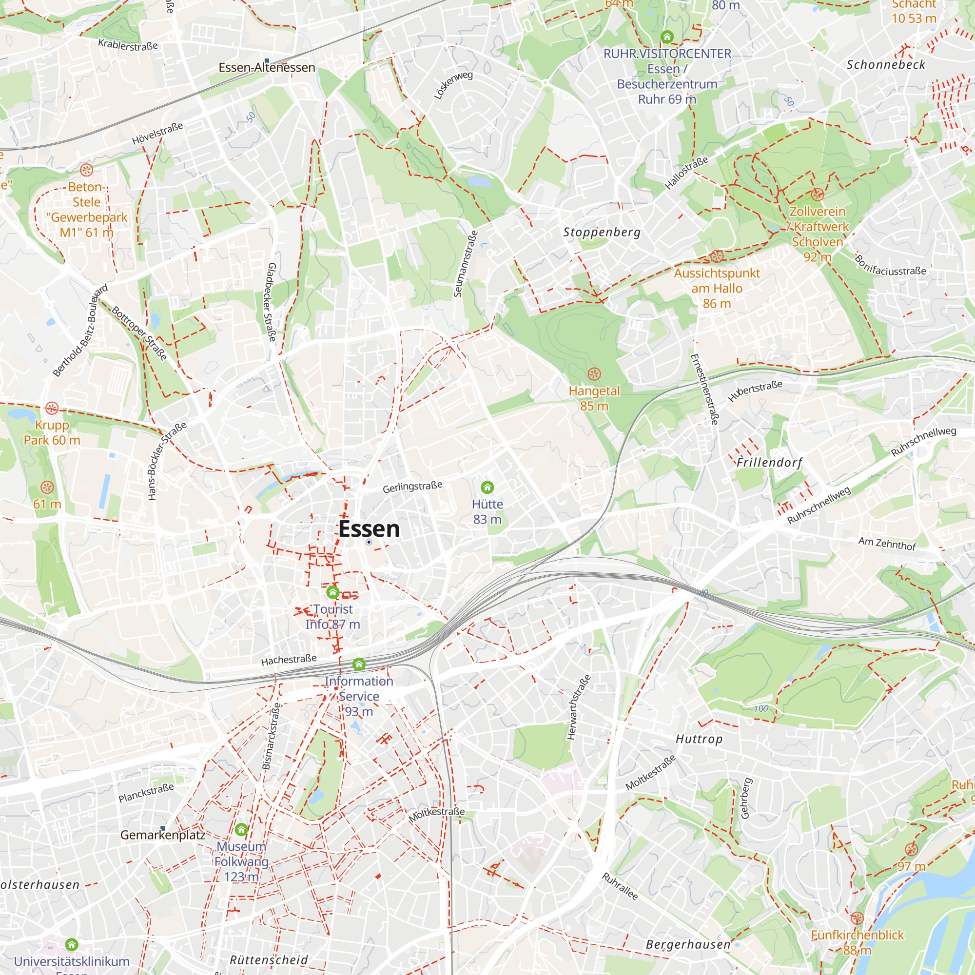 Hütte map