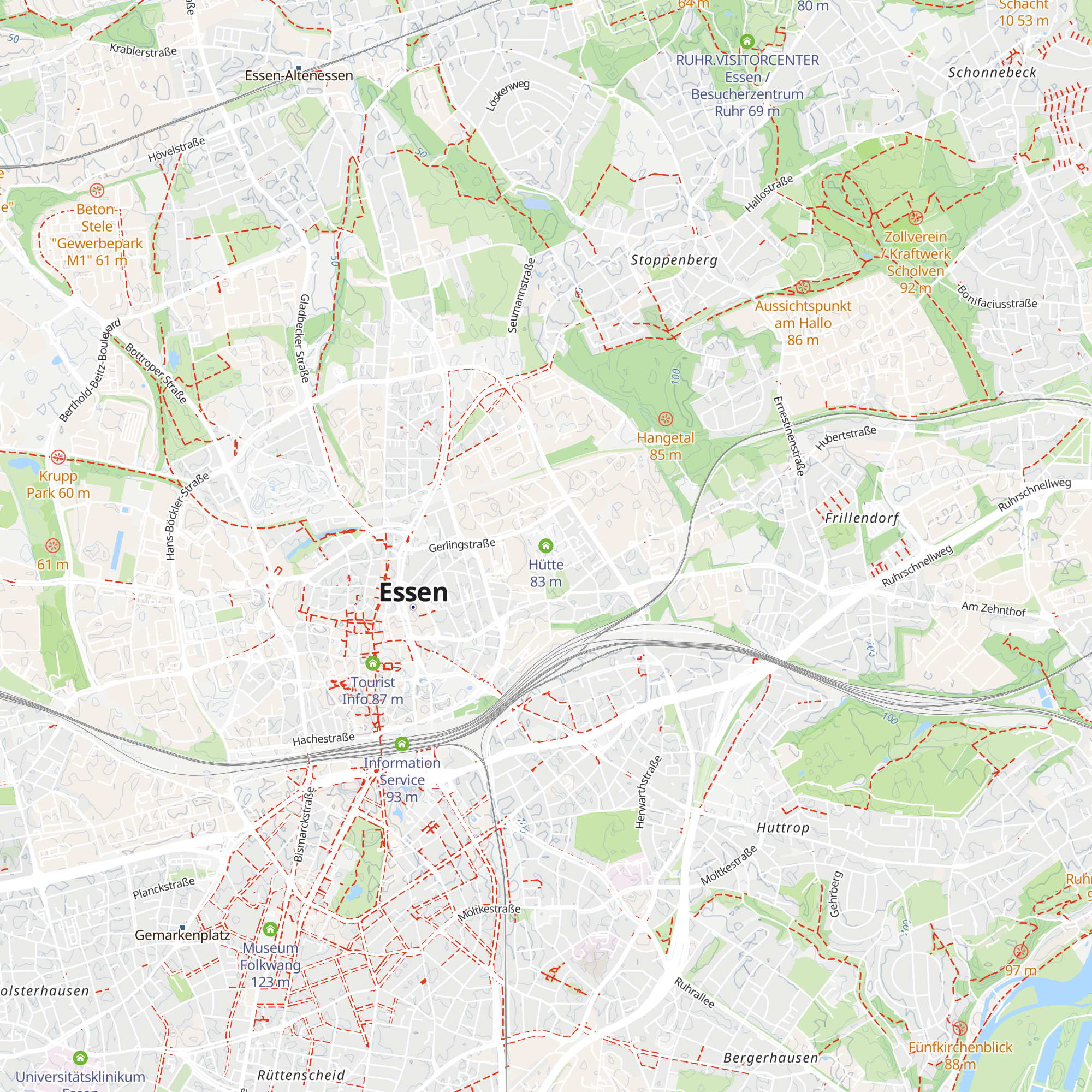 Hütte map
