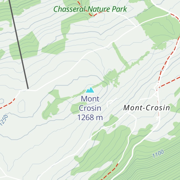 Map of Mont Crosin