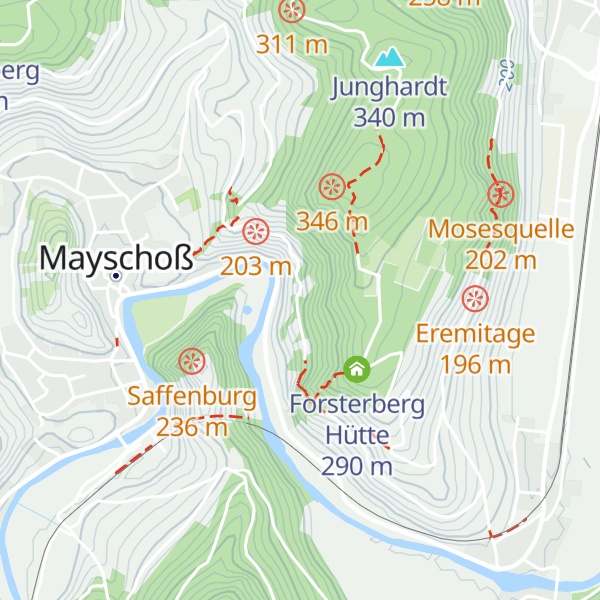 Map of Korbach Hütte