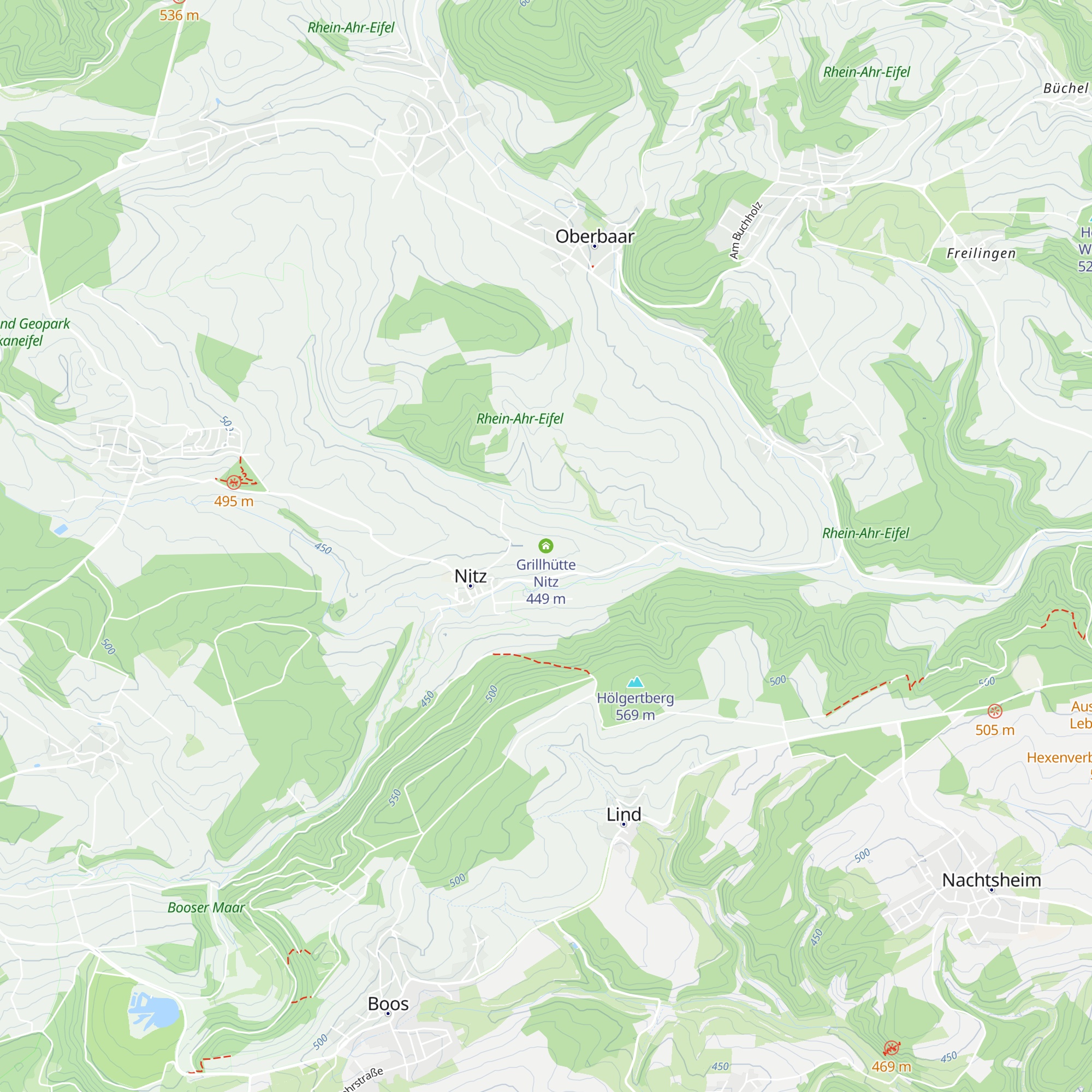 Grillhütte Nitz map