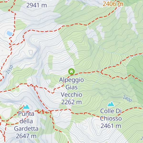 Map of Alpeggio Gias Vecchio