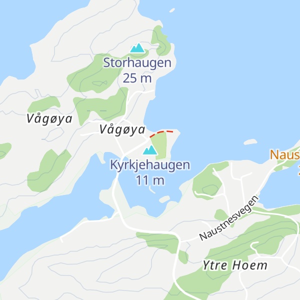 Map of Kyrkjehaugen