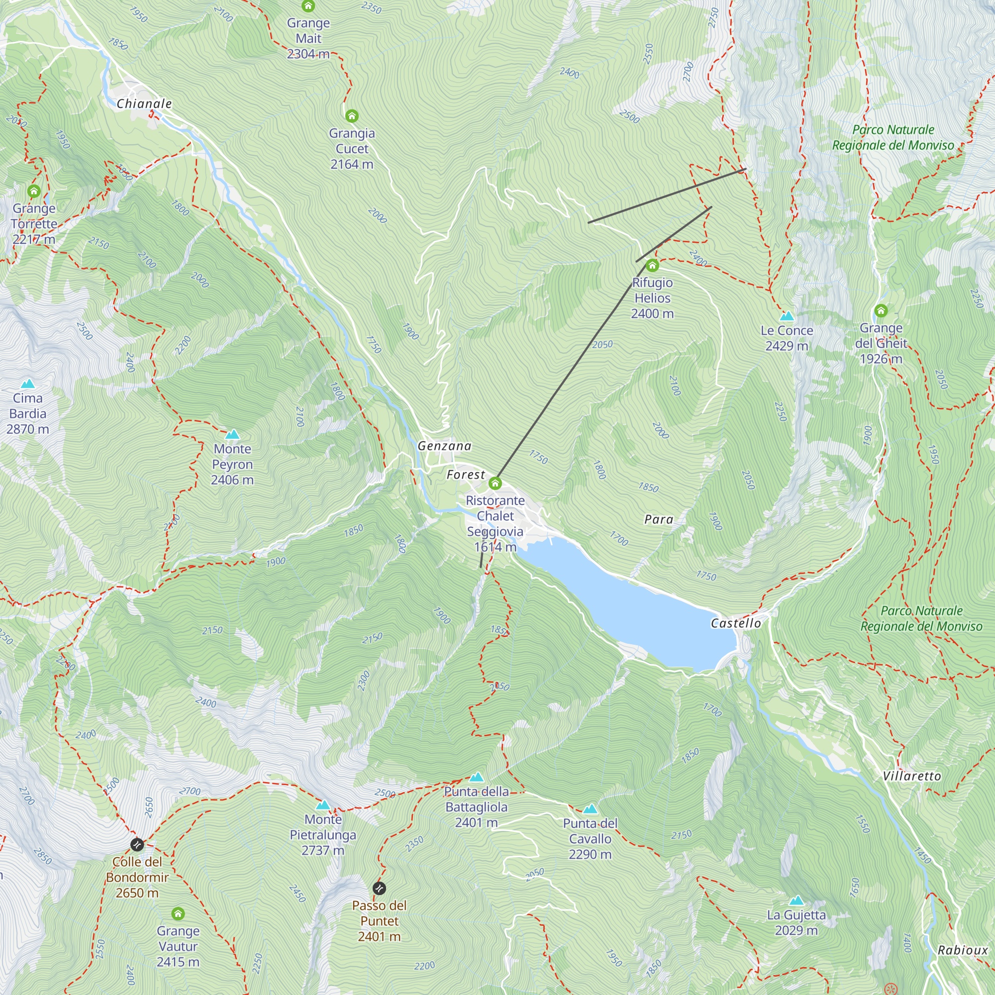 La Buca di Bacco map