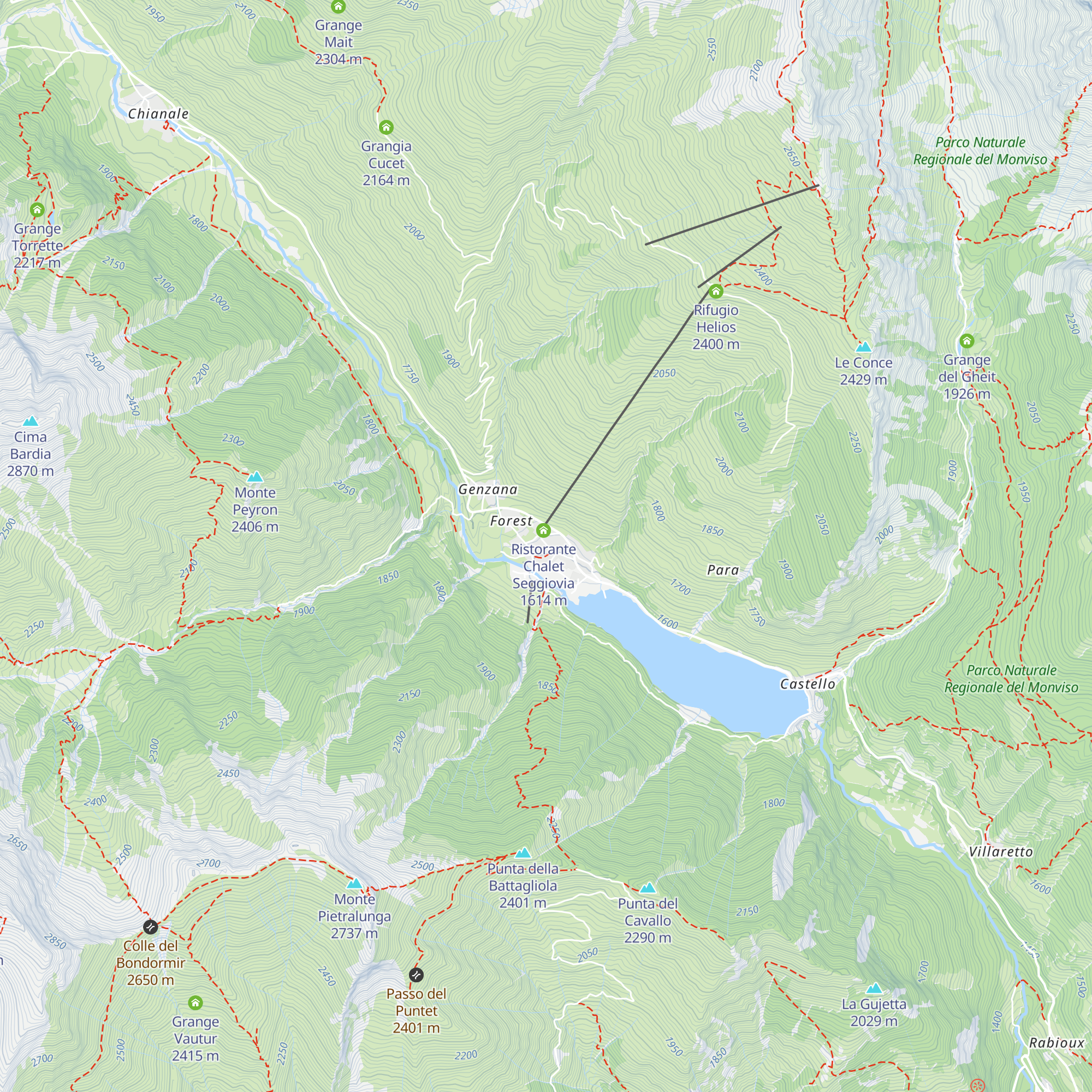 La Buca di Bacco map