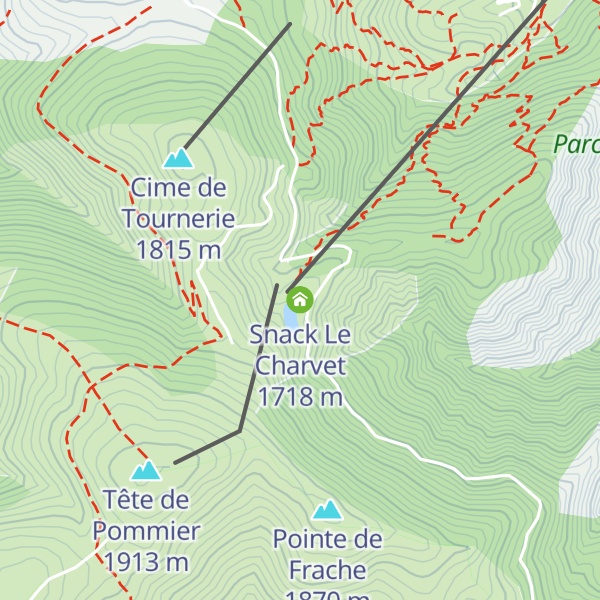 Map of Snack Le Charvet