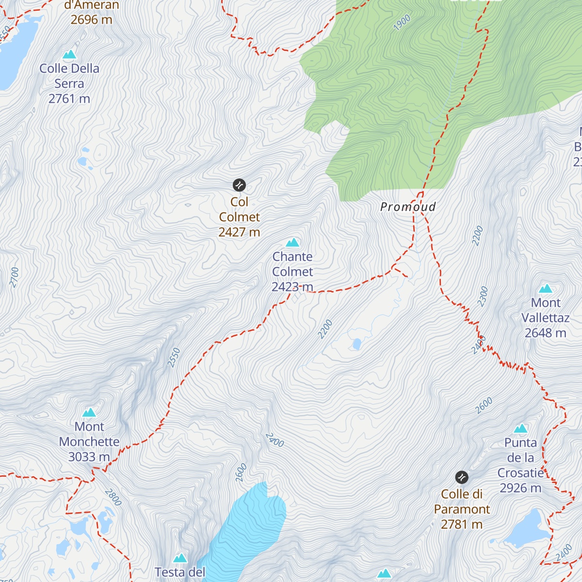Bivacco Cosimo Zappelli map