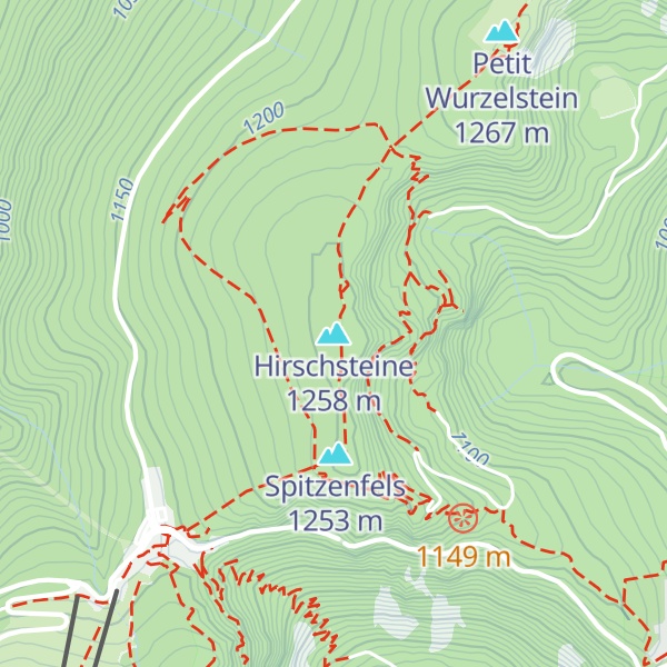 Map of Hirschsteine