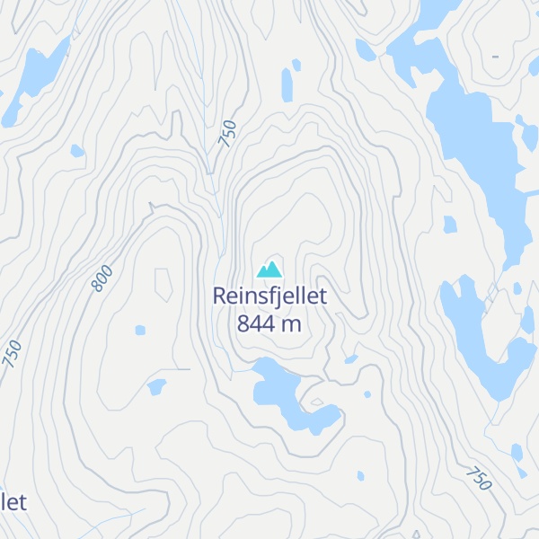 Map of Reinsfjellet