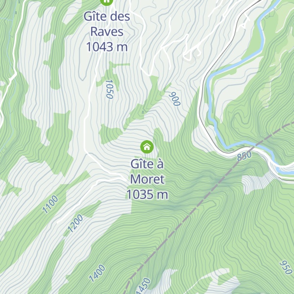 Map of Gîte à Moret