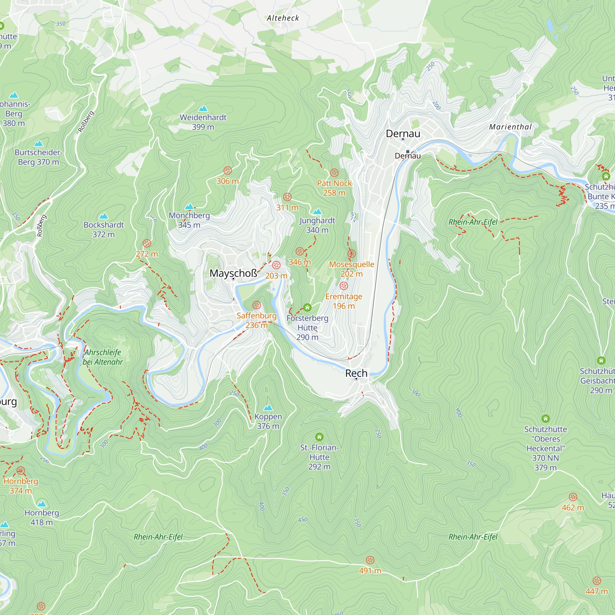 Forsterberg Hütte map