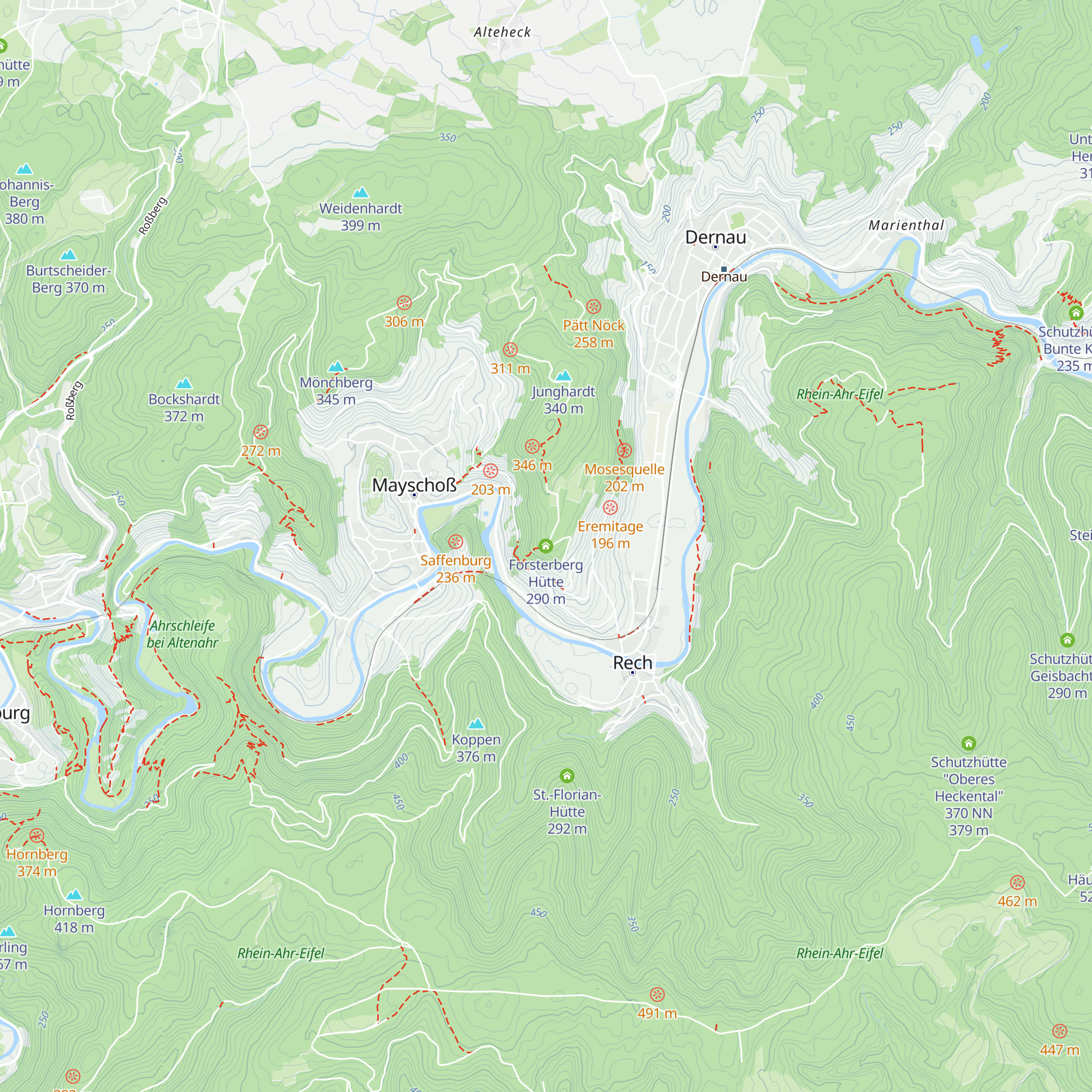 Forsterberg Hütte map