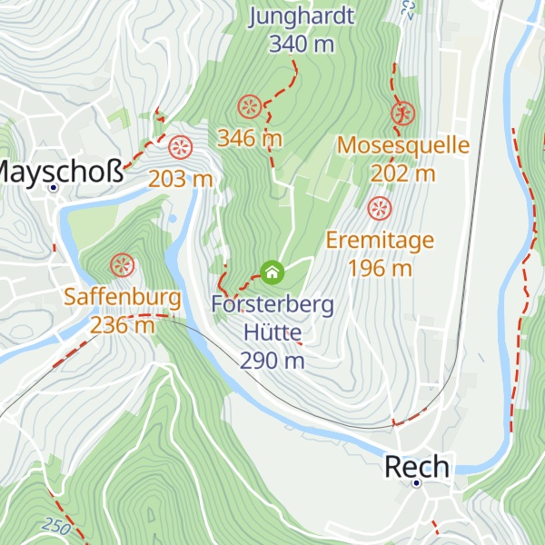 Map of Forsterberg Hütte
