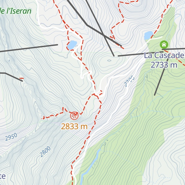 Map of Restaurant du Col de l'Iseran