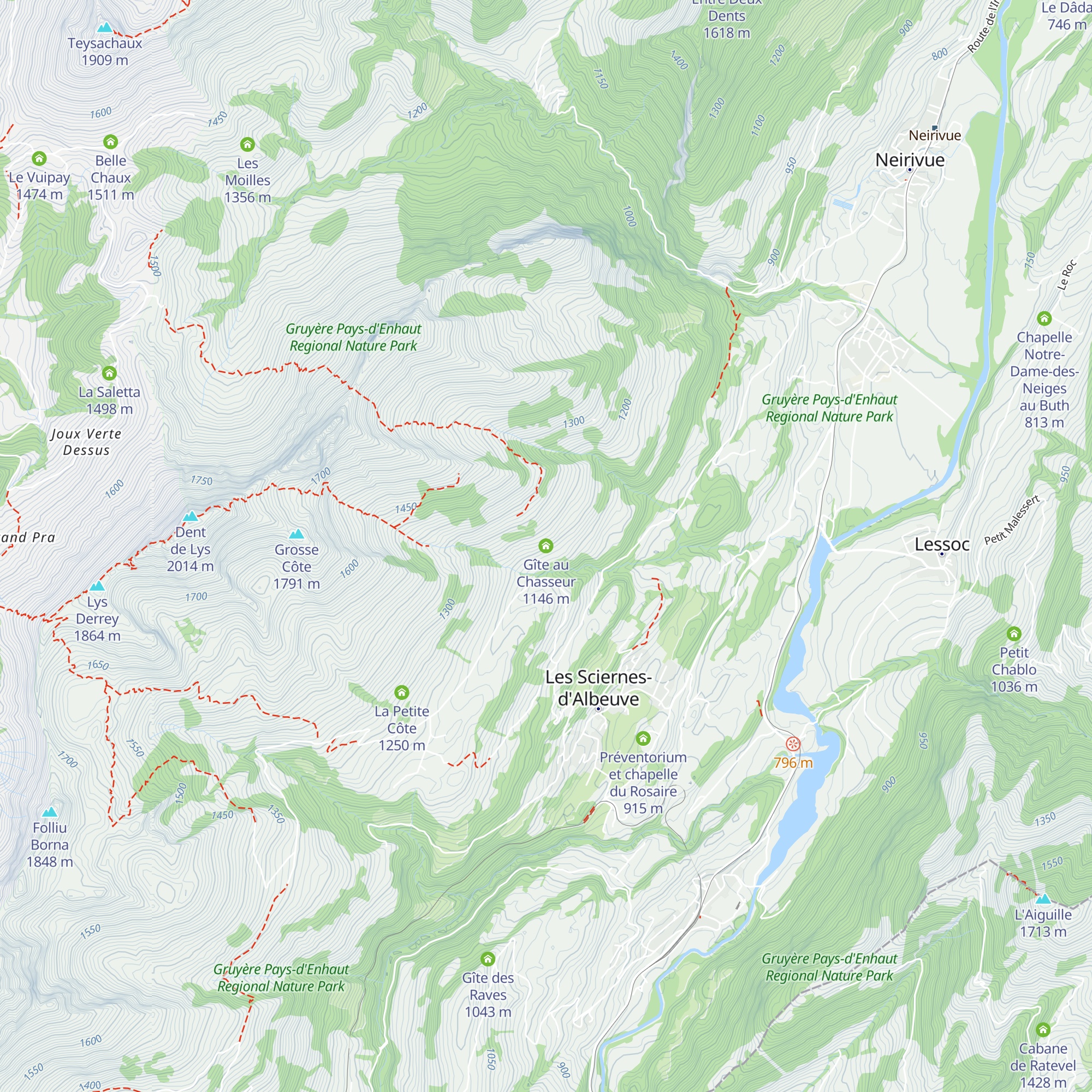 Gîte au Chasseur map