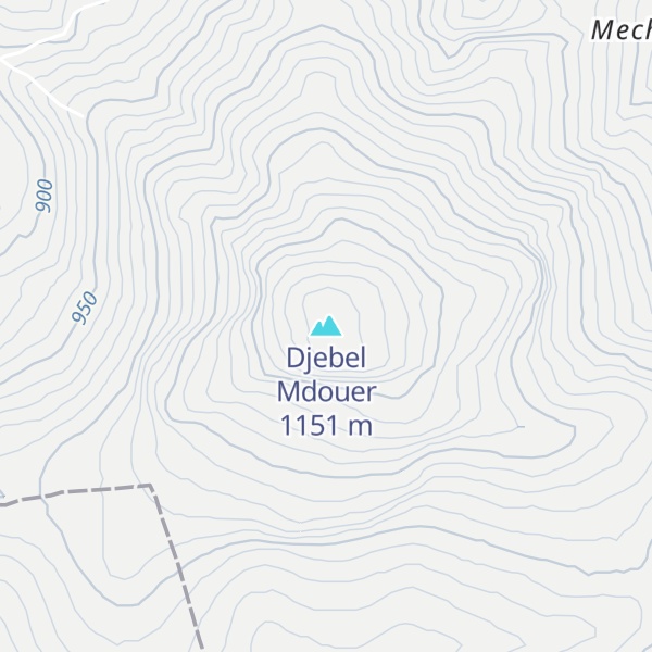 Map of Djebel Mdouer