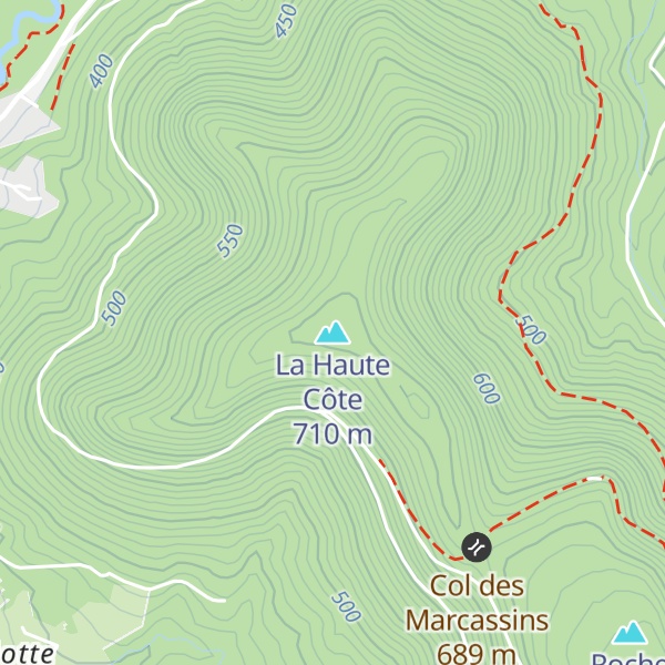 Map of La Haute Côte
