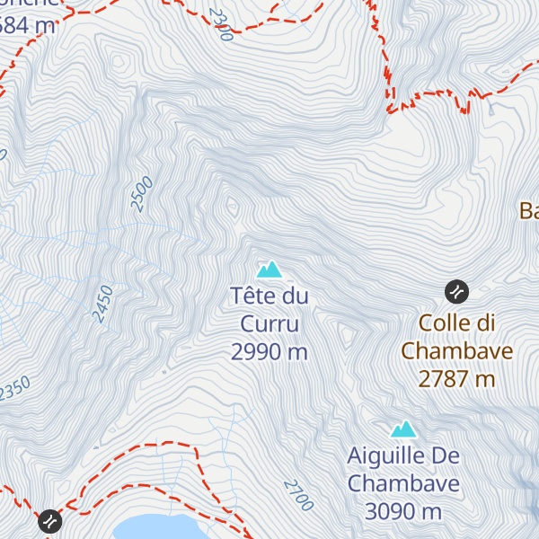 Map of Tête du Curru