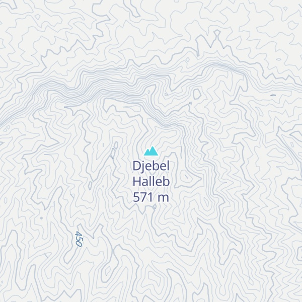 Map of Djebel Halleb