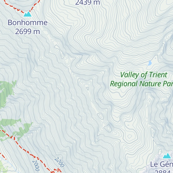Map of Pointe de Prosom