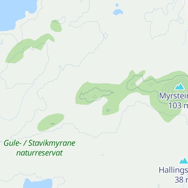 Map of Nørdre Okshaugen