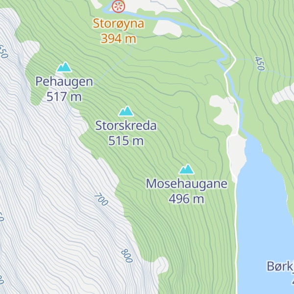 Map of Litleskreda