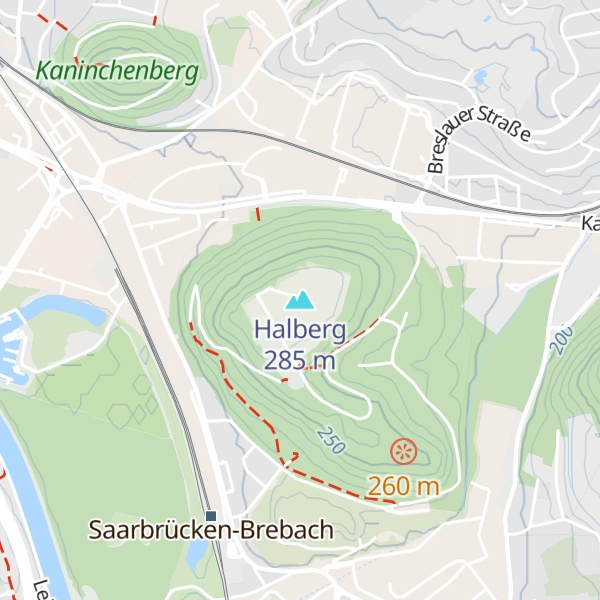 Map of Halberg