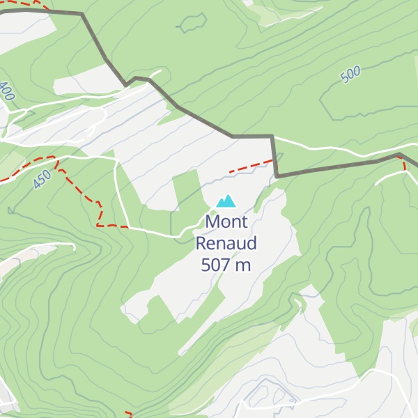 Map of Cabane  du Mont-Renaud