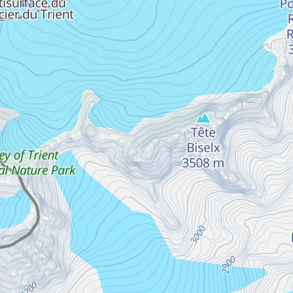 Map of Aiguille de la Varappe