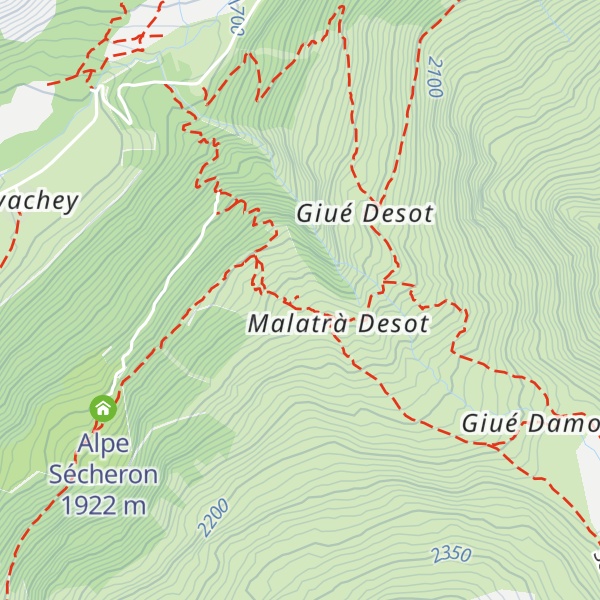 Map of Rifugio Walter Bonatti