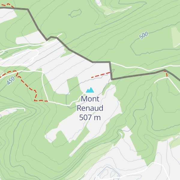 Map of Mont Renaud