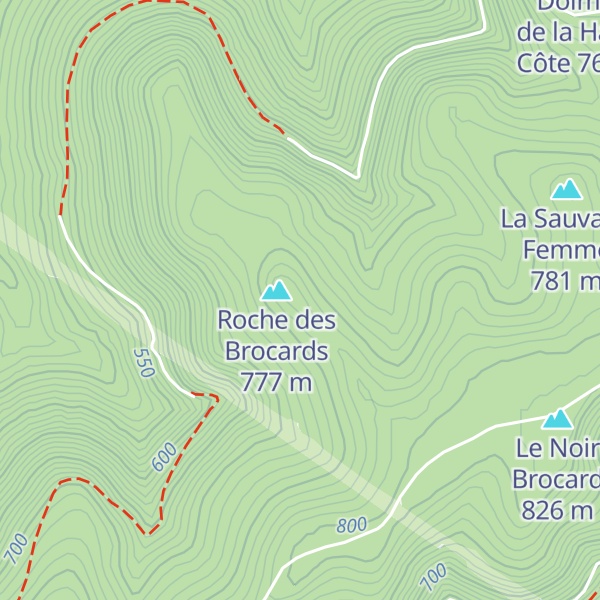 Map of Roche du Pilier