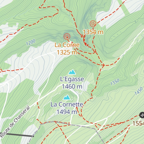 Map of L'Egasse