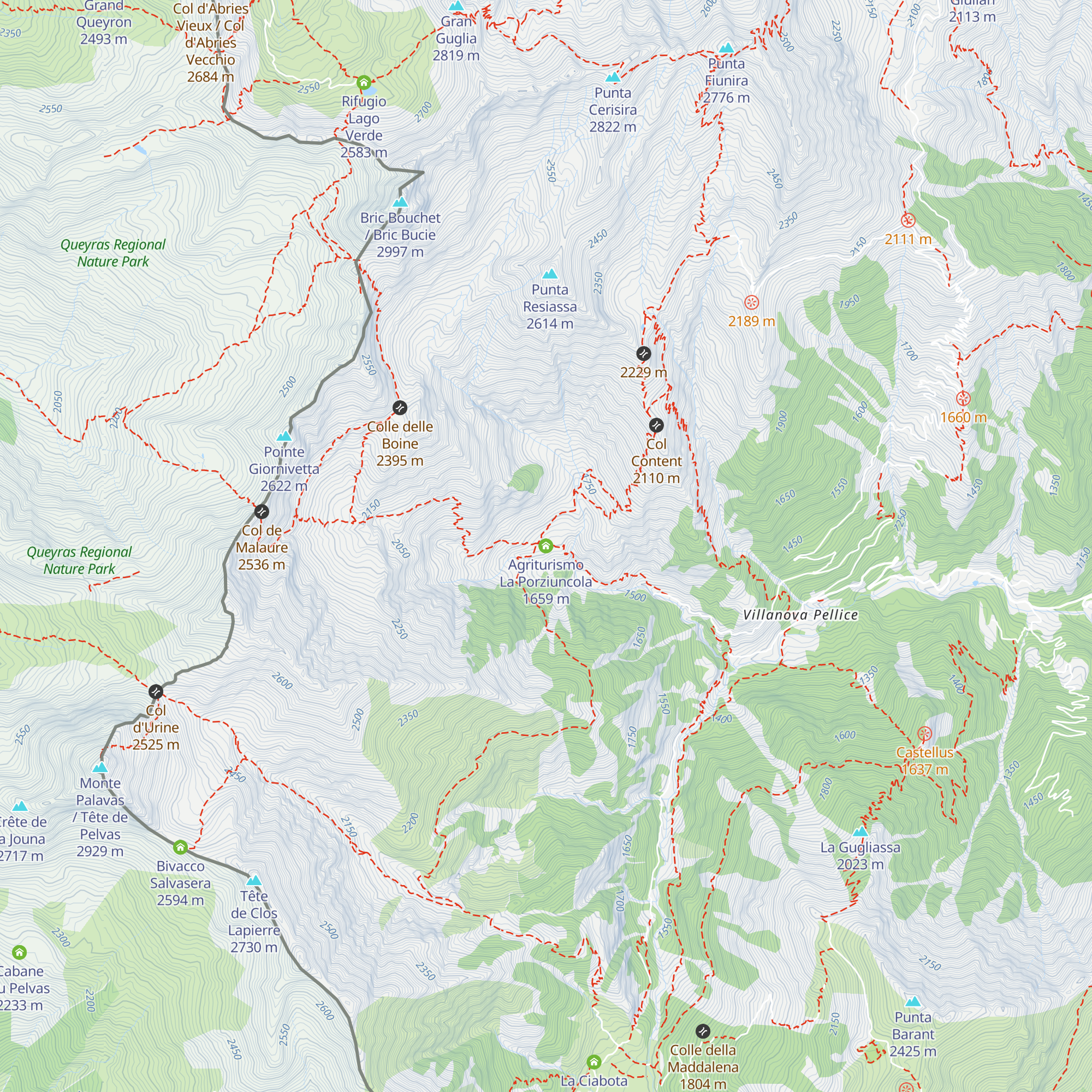 Agriturismo La Porziuncola map