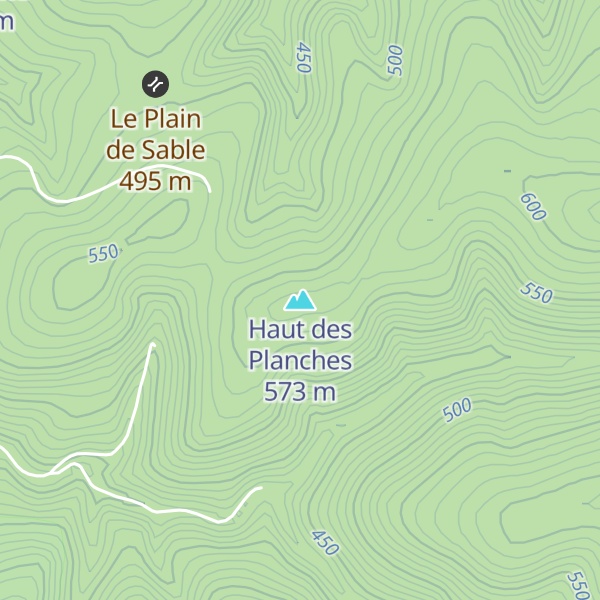 Map of Haut des Planches