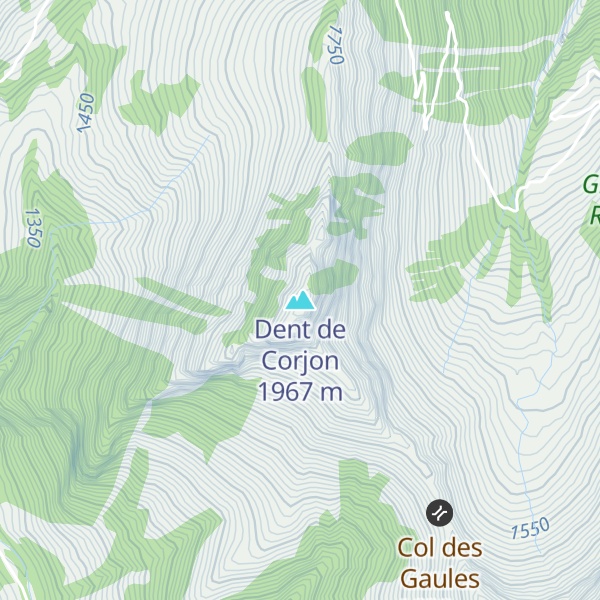Map of Dent de Corjon