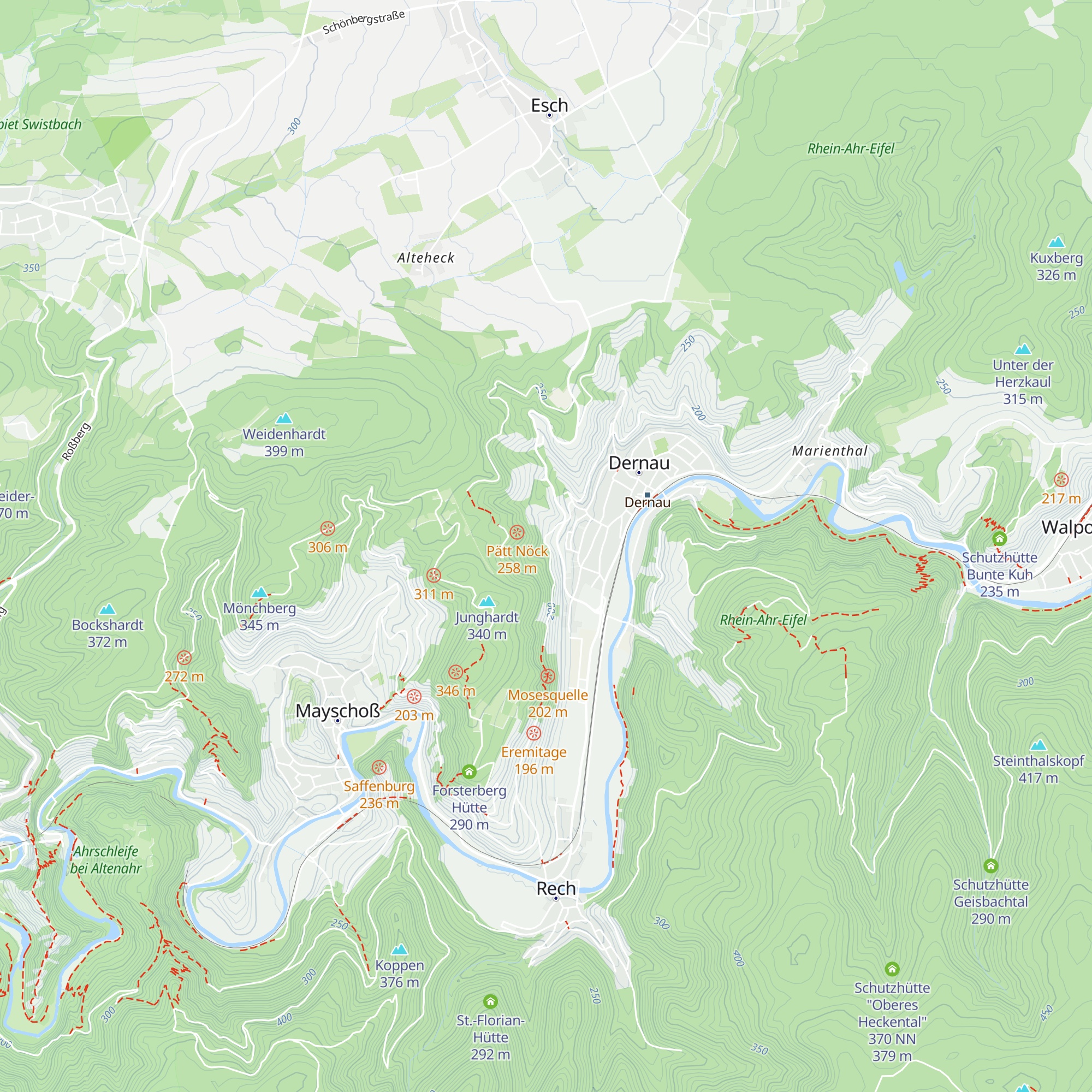 Dr. Karl Näkel Hütte map